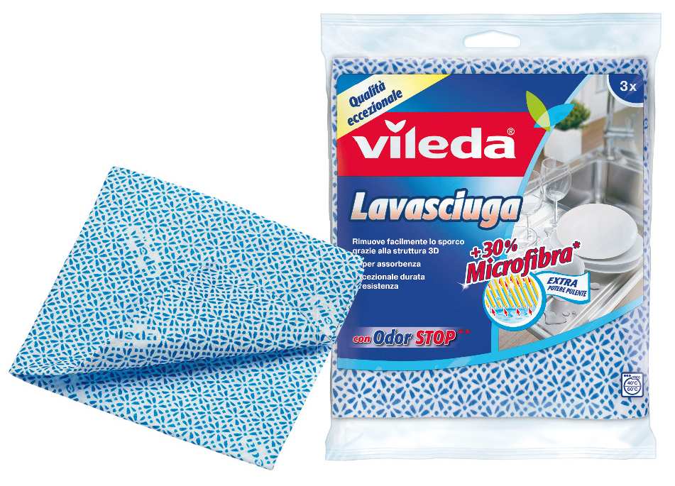 Vileda PANNO LAVASCIUGA 3 PZ. cm. 36x34 FV43200 Vileda