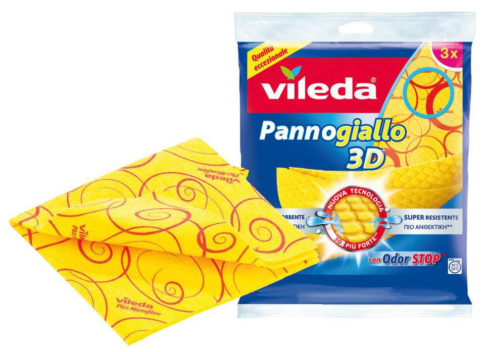 Vileda PANNO PAVIMENTI PANNOGIALLO PZ. 3 cm. 40x36 FV43201 Vileda