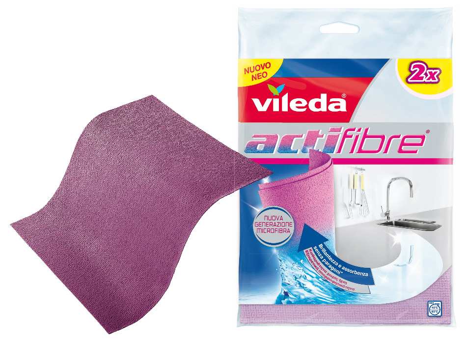 Vileda PANNO MULTIUSO ACTIFIBRE PZ. 2 cm. 29x29 FV43202 Vileda