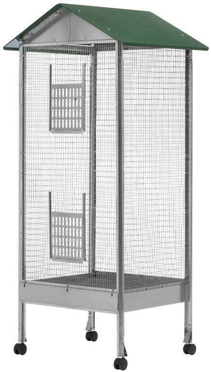 VOLIERA A CASETTA RETTANGOLARE A 1 PIANO cm. 60x50x170 h FV50462 