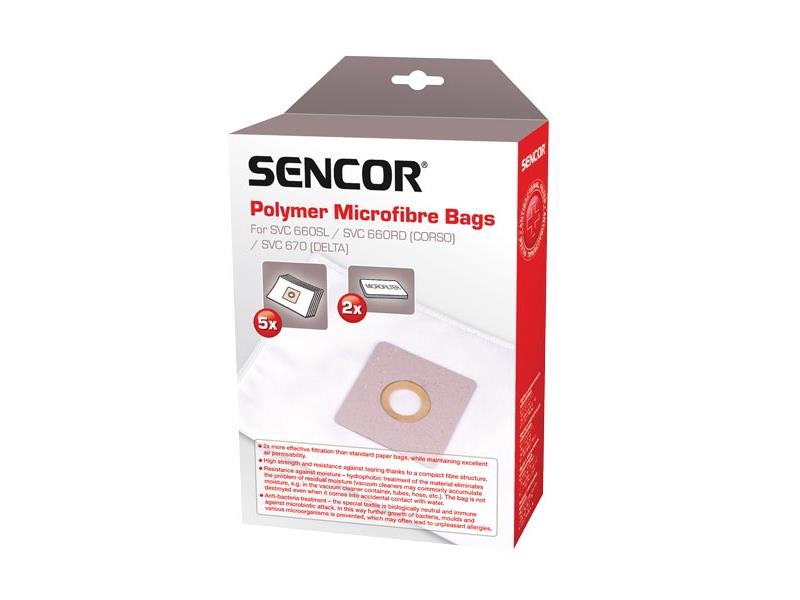 Vacuum cleaner bags SENCOR SVC 660/670 Micro TI8851169 SENCOR