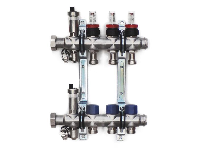 Stainless steel manifold with automatic deaeration - 3 way TI6432498 