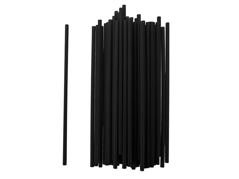 Plastic straws ORION 50pcs black for repeated use TI6434423 ORION