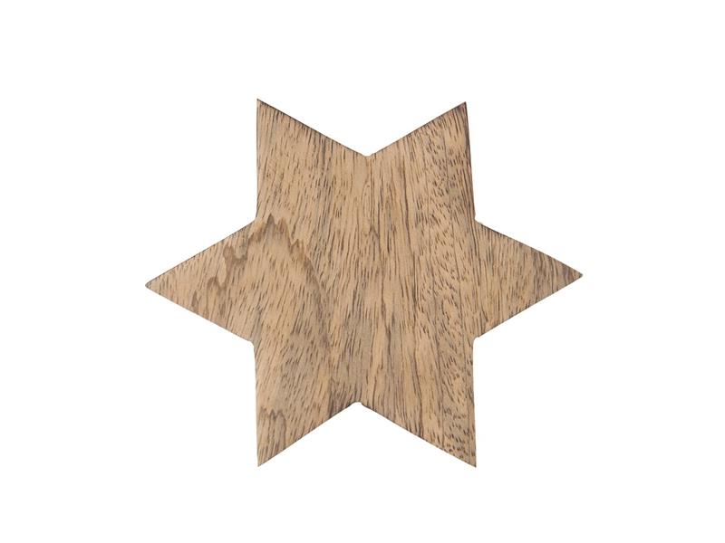 Coaster made of mango wood ORION Star 12.5 cm TI6440349 ORION