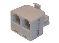 Phone reduction connector/ 2xplug contact 8p-8c TI3390004 