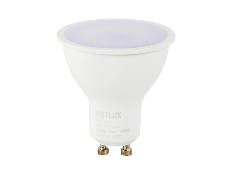 LED bulb GU10 9W warm white RETLUX RLL 417 TI4111334 RETLUX
