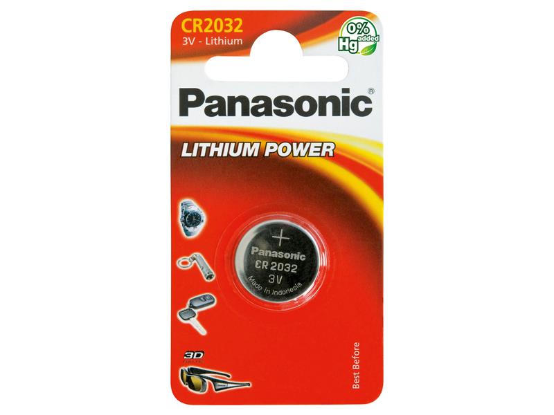 Battery CR2032 PANASONIC lithium 1pc / blister TI4270354 Panasonic