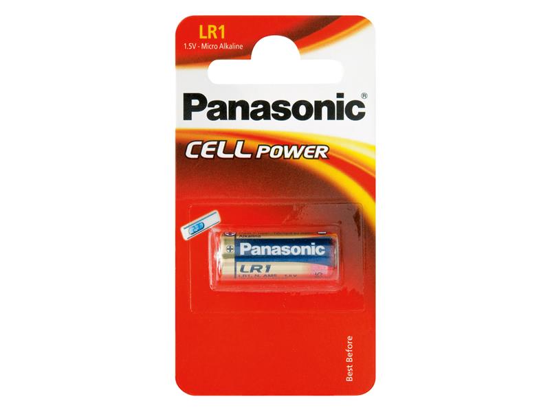 Battery LR1 (E90) PANASONIC Cell Power alkaline 1pc / blister TI4270469 Panasonic