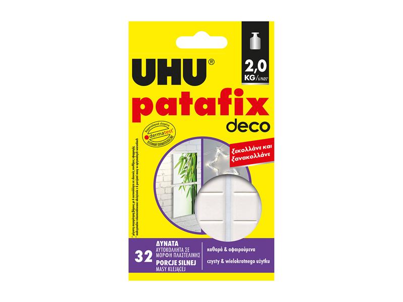 Adhesive rubber UHU PATAFIX Homedeco white TI6432310 PATAFIX