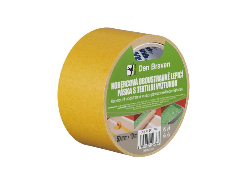 Carpet tape 50mm x 5m DEN BRAVEN B816RL with textile reinforcement TI6437622 DEN BRAVEN