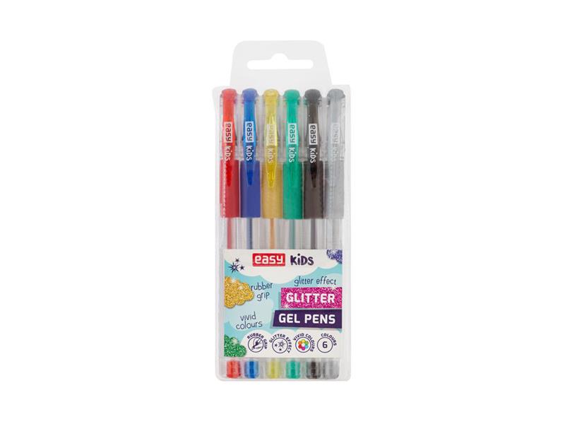 Gel pen EASY Glitter 6pcs TI6438123 EASY