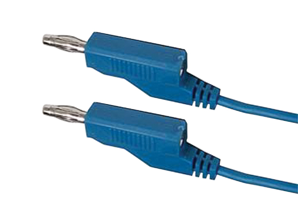 Connecting cable 0.35mm2 / 1m with bananas blue HADEX N531 TI7740070 HADEX