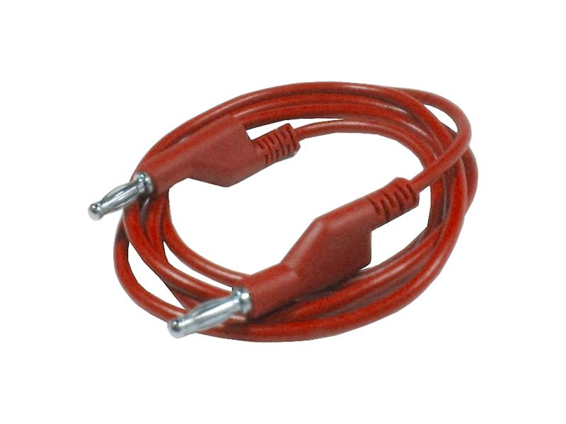 Connecting cable 1mm2 / 1m with bananas red HADEX N530A TI7740104 HADEX