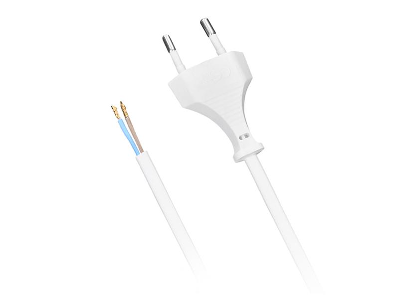 Flexo cord rubber 2x0.50mm2 2m white SOLIGHT PF07 TI8740151 SOLIGHT