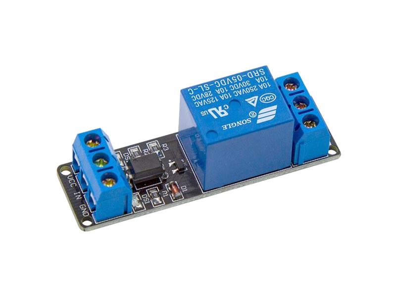 Relay module 1x, power supply 5V, with optocoupler TI9830061 TIPA