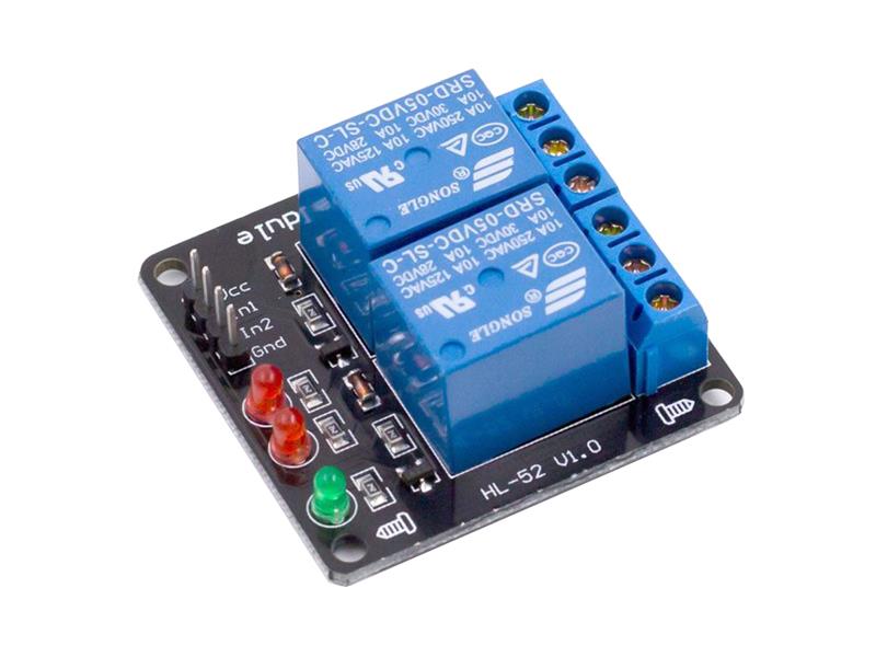 Relay module 2x, power supply 5V, without optocoupler TI9830177 TIPA