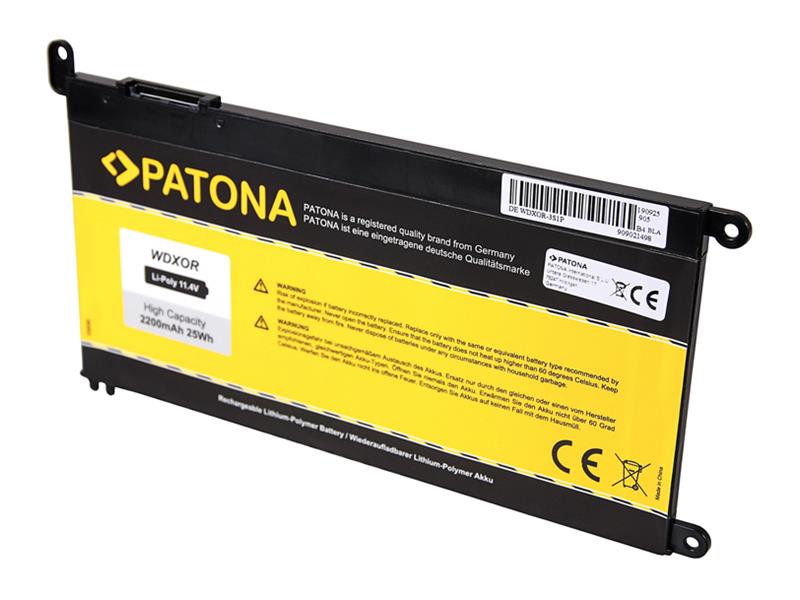 Battery for laptops Dell Inspiron 15 5568/13 5368 3400mAh Li-Pol 11,4V PATONA PT2835 TI4260753 PATONA