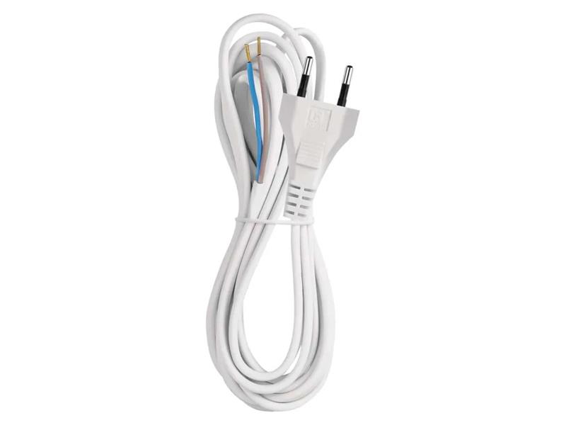 Power cord PVC 2x0,75mm 3m white EMOS S15273 TI8740013 EMOS