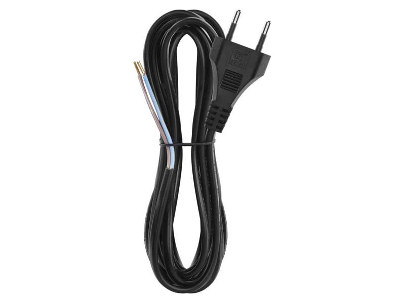 Power cord PVC 2x0,75mm 3m black EMOS S19273 TI8740016 EMOS