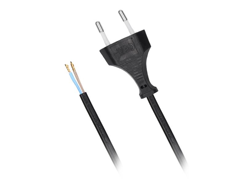 Flexo cord rubber 2x0.50mm2 3m black SOLIGHT PF08B TI8740154 SOLIGHT