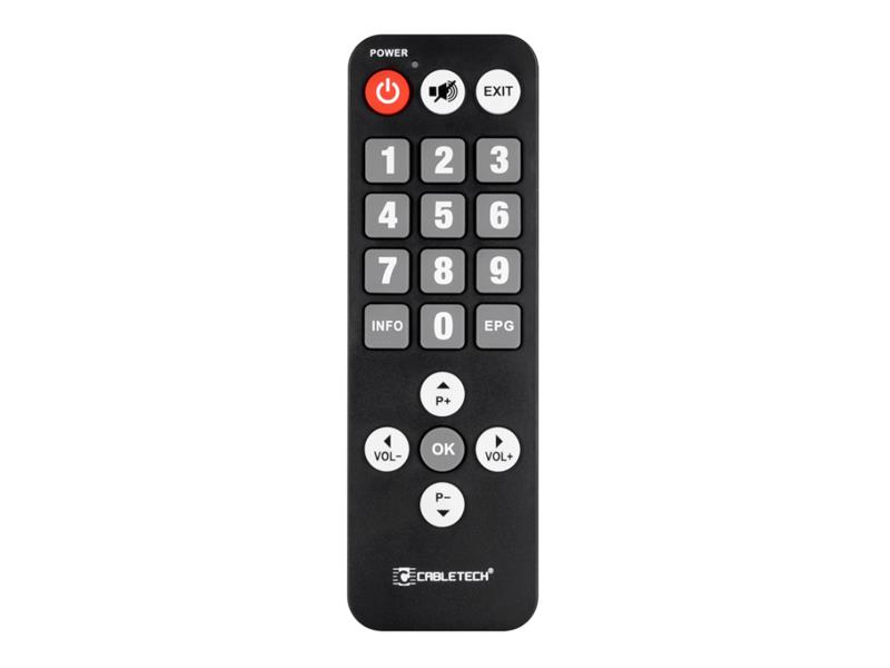 Remote control DVB-T CABLETECH PIL0367 for seniors TI9910862 CABLETECH