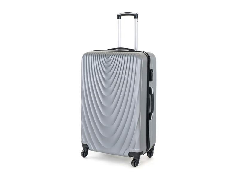 Travel suitcase PRETTY UP AB S07 86l grey TI6438738 PRETTY UP