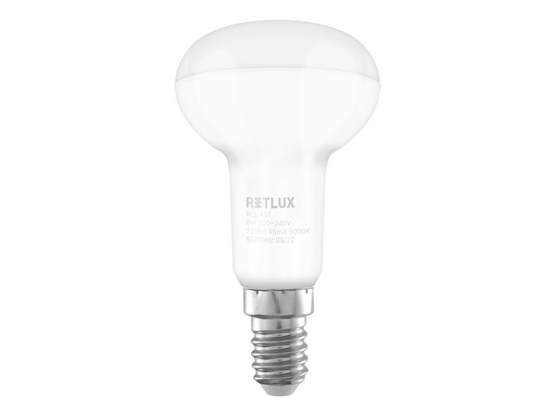 LED bulb E14 8W R50 SPOT warm white RETLUX RLL 451 TI4111355 RETLUX