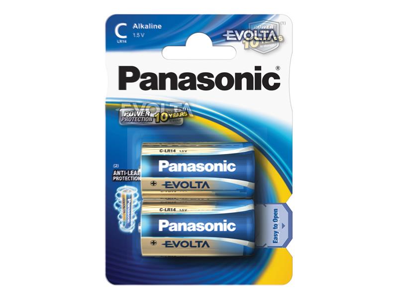 Battery C (R14) alkaline PANASONIC Evolta 2pcs / blister TI4270271 Panasonic