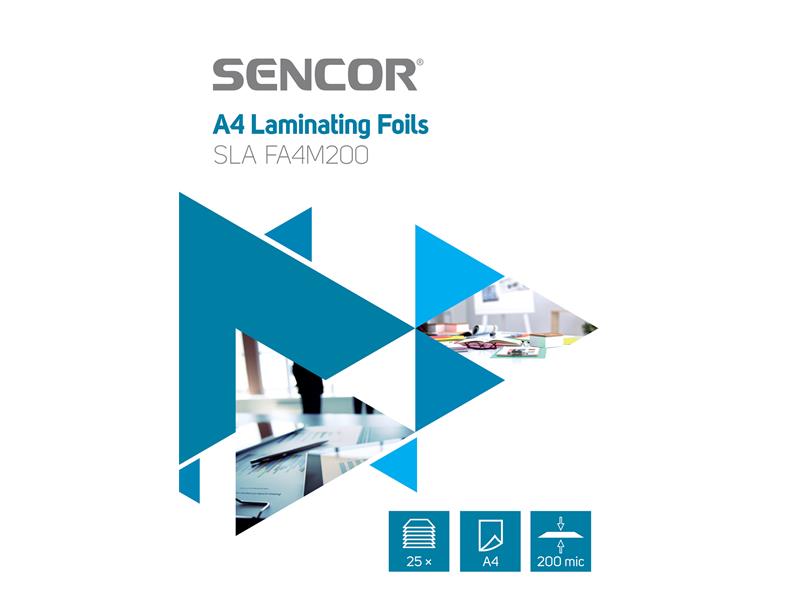 Laminating foil SENCOR SLA FA4M200 A4 200mic 25pcs TI6426934 SENCOR
