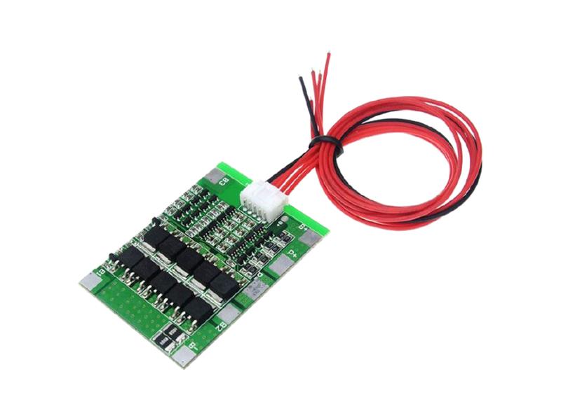 Protective circuit and balancer for 4 Li-Ion cells 18650, current up to 30A TI9830223 TIPA