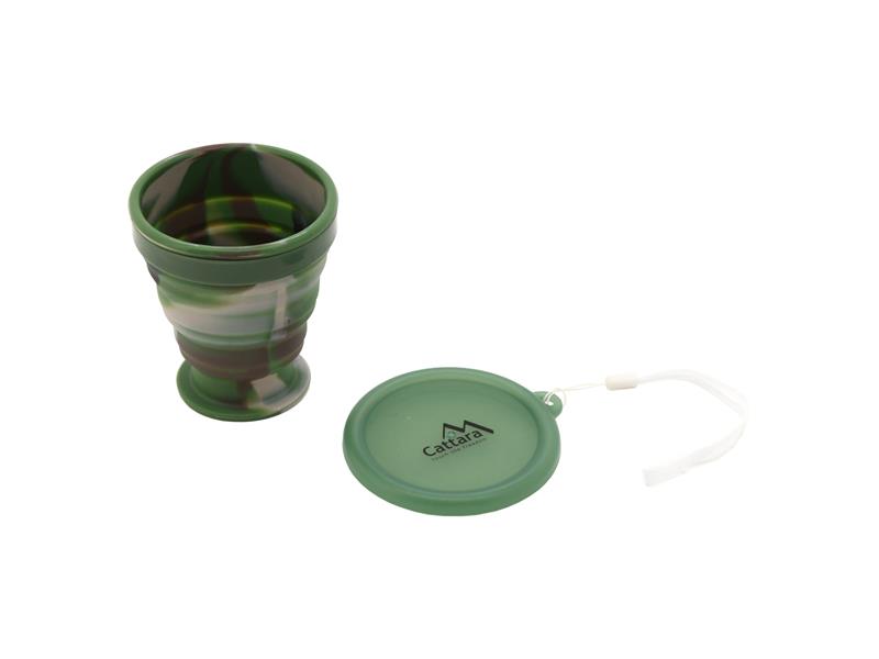 Folding cup CATTARA 13638 Army 200ml TI6428730 CATTARA