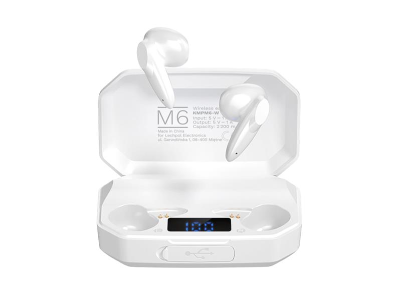 Bluetooth Headphones KRUGER & MATZ M6 White TI5560734 KRUGERMATZ