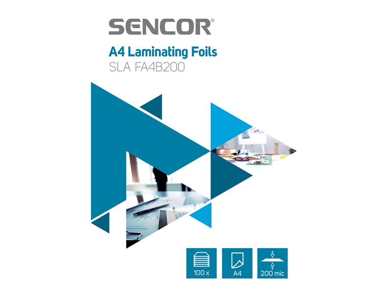 Laminating foil SENCOR SLA FA4B200 A4 200mic 100pcs TI6426935 SENCOR
