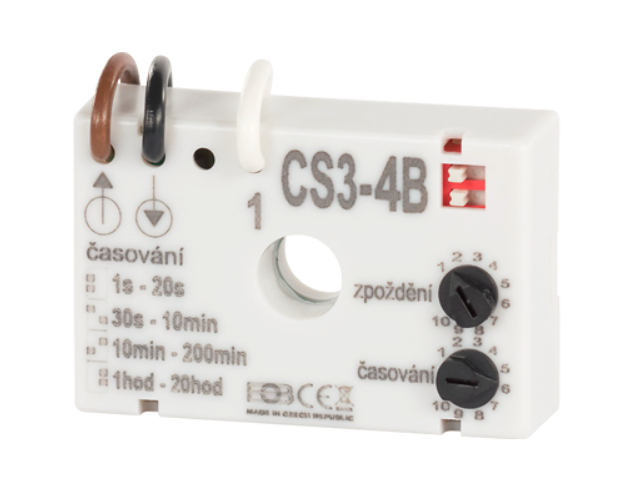 Timer ELEKTROBOCK CS3-4B for fans with delay without zero wire TI8840140 ELEKTROBOCK