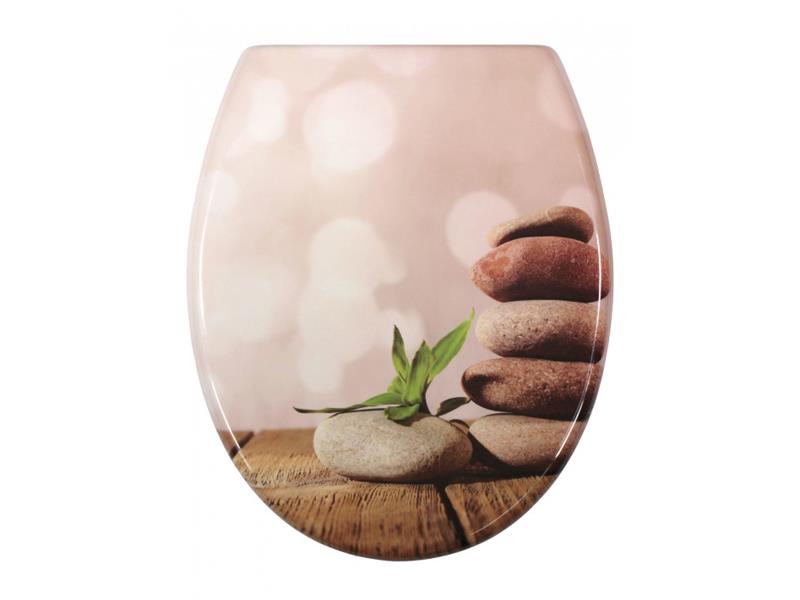 Toilet seat SCHÜTTE Stone Pyramid Soft Close TI6437859 SCHÜTTE