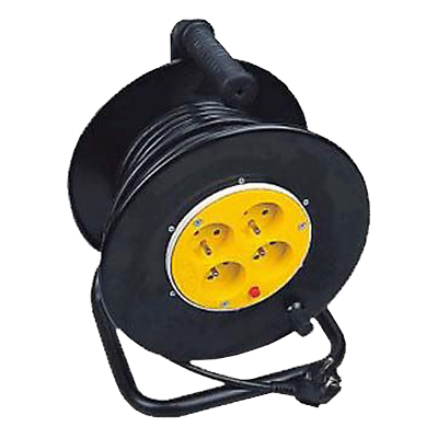 Extension cable on drum - 4 sockets 25m HADEX L193 TI8710373 HADEX