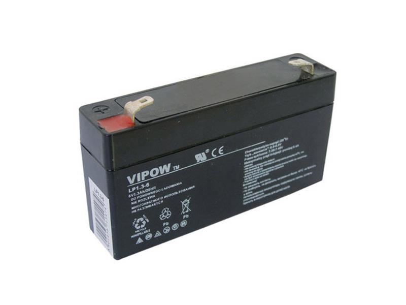 Sealed lead acid battery  6V 1.3Ah VIPOW TI4250085 VIPOW