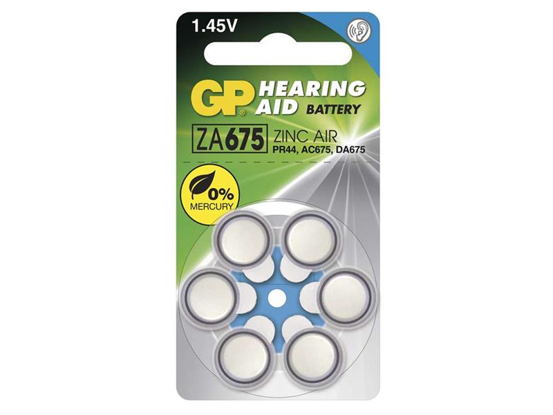 Battery GP ZA675 6pcs / blister TI4270064 GP