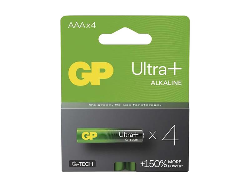 Battery AAA (R03) alkaline GP Ultra Plus 4pcs TI4270658 GP