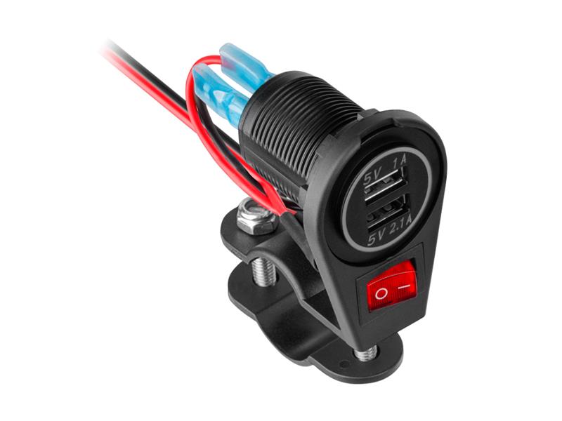 Motorcycle USB Charger PEIYING PY-CHR0008 TI6439908 PEIYING