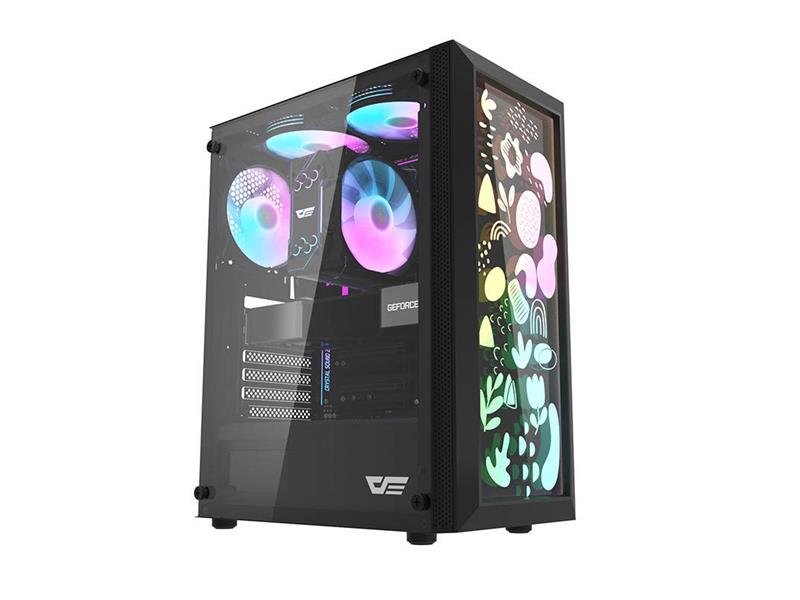 Computer case DARKFLASH DK180 Graffiti Black TI6440470 DARKFLASH