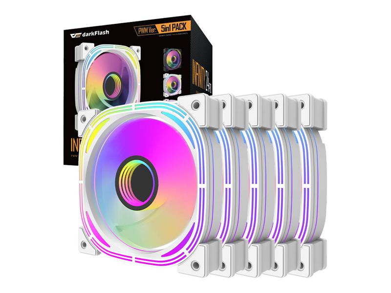PC Fan Kit DARKFLASH INF24 ARGB 5in1 White TI6442570 DARKFLASH