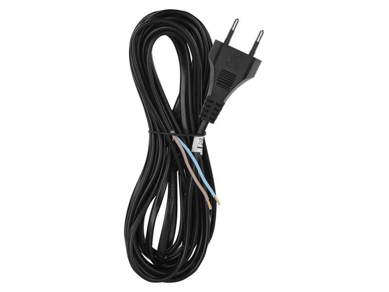 Power cord PVC 2x0,75mm 5m black EMOS S19275 TI8740017 EMOS