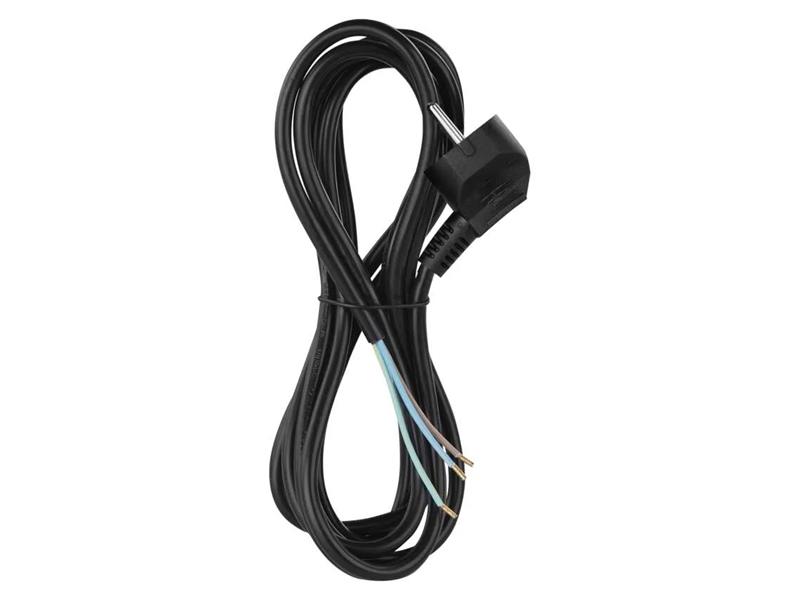 Power cord PVC 3x0,75mm 3m black EMOS S18373 TI8740023 EMOS