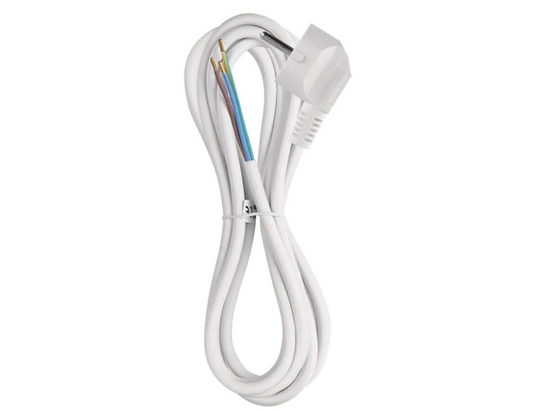 Power cord PVC 3x1,0mm 3m white EMOS S14313 TI8740027 EMOS