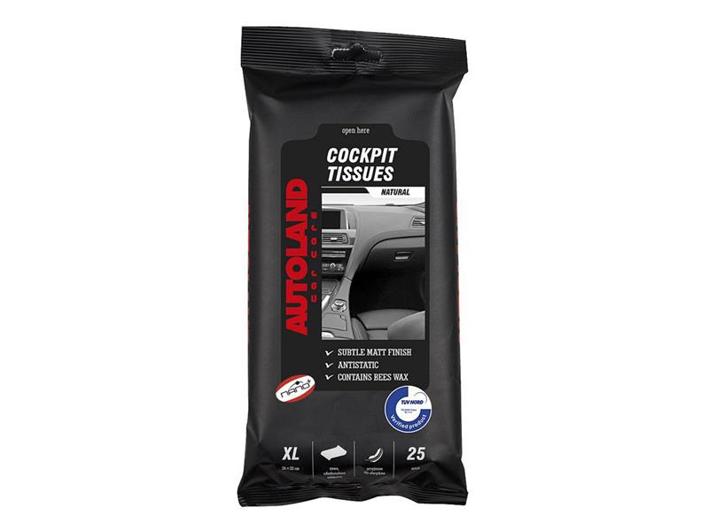 Napkins XL for dashboard NATURAL NANO+ 25pcs TI8857730 AUTOLAND