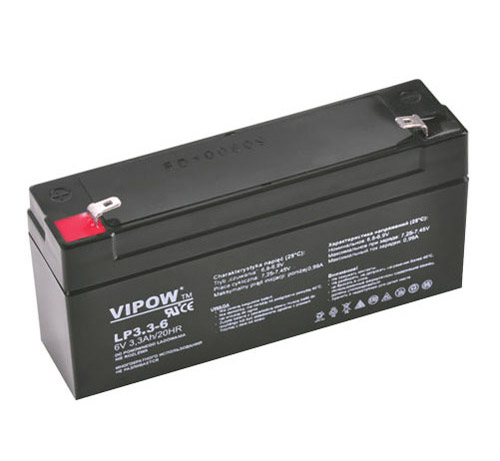 Sealed lead acid battery  6V 3.3Ah VIPOW TI4250115 VIPOW