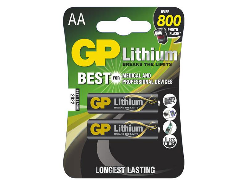 Lithium battery AA R6 1,5V GP 2pcs / blister TI4270184 GP
