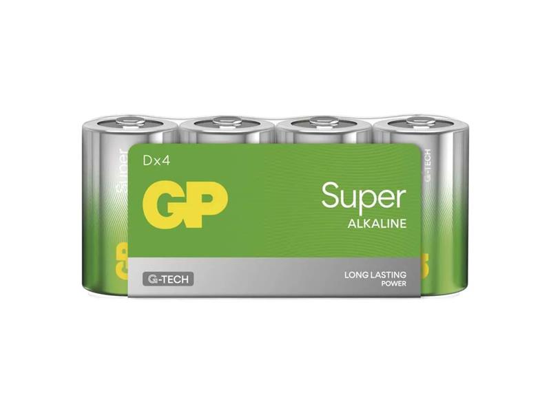 Battery D (R20) alkaline GP Super 4pcs / shrink TI4270640 GP