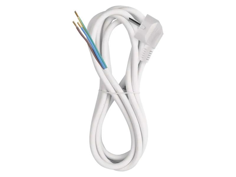 Power cord PVC 3x1,5mm 3m white EMOS S14323 TI8740033 EMOS